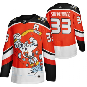 Herren Anaheim Ducks Eishockey Trikot Jakob Silfverberg Orange 2020-21 Reverse Retro 3rd Authentic